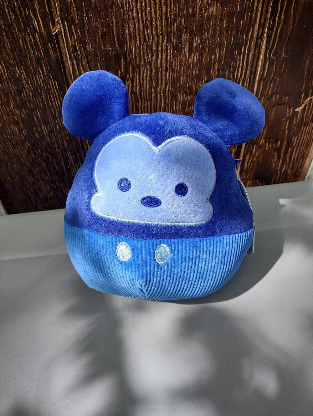 Squishmallows Disney Mickey Mouse Monochrome plush toy blue corduroy